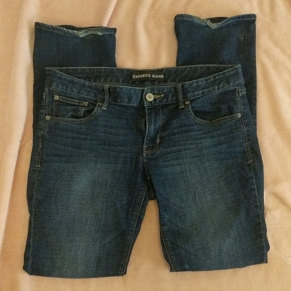 Express barely boot stella low rise jeans size 10